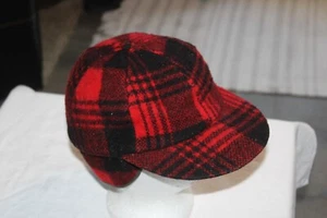 Vintage Woolrich 100% Wolle Büffel Karo Hut - Bild 1 von 22