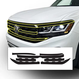 Fits VW Atlas Cross Sport 20-23 Grille Chrome Delete Decal Blackout Vinyl Trim - Picture 1 of 6