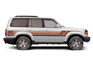 Graphic Car Sticker For Toyota Land Cruiser 80 LC80 1994-1997 Retro Side Stripes - Picture 1 of 2
