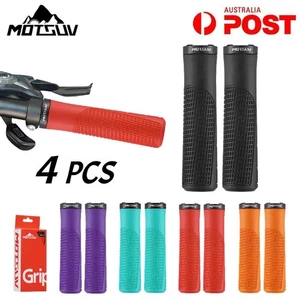 MOTSUV 4 Pcs Bicycle Handle Grips Handlebar Anti Slip Rubber Soft Mountain Bike - Bild 1 von 16