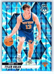 2024-25 Panini Mosaic #208 Tyler Kolek Reactive Blue Mosaic New York Knicks RC - Picture 1 of 2