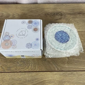 Juego de 6 posavasos de cerámica AD nuevos en caja redondos corcho divertidos impresiones en acuarela - Imagen 1 de 5