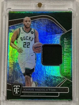 Parche de camiseta usada en juegos de Khris Middleton totalmente certificado Panini 2024-25/35 Foto 1 de 3