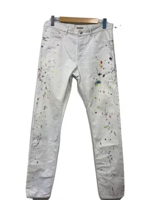 Dior HOMME/Denim Pintado/Tamanho 32/Algodão/IVO/013D001BY997// - Imagem 1 de 4