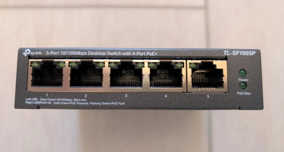TP-Link TL-SF1005P 5-port 10/100Mbps Switch with 4-PoE+ Ports - Image 1 of 1