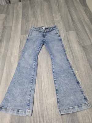 Pantalones de mezclilla para mujer Forever 21 Premium acampanados elásticos azules talla 28 - M2346 Foto 1 de 4