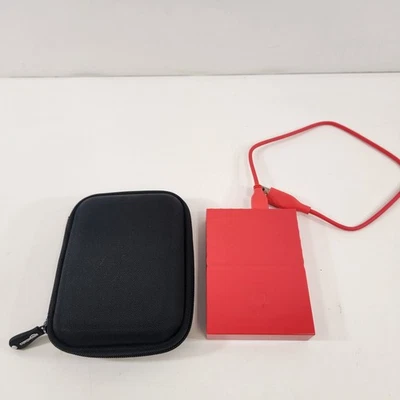 WD My Passport 4TB External Hard Drive USB 3.0 Red w/Cable Clean Tested - Image 1 of 4