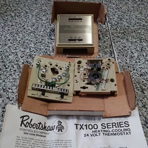 *** NUOVO *** TERMOSTATO AMBIENTE VINTAGE ROBERSHAW SERIE TX100 100-451 - Foto 1 di 4