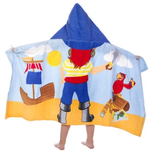 Toalla con Capucha Suntime Kids Pirate Beach 24" x 48" Toalla de Regalo Nueva - Imagen 1 de 4