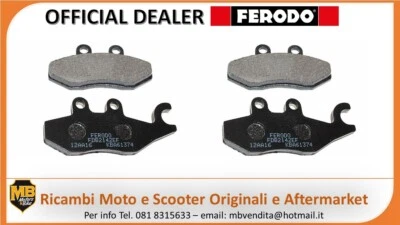 PASTIGLIE FRENO ANTERIORE POSTERIORE FERODO PIAGGIO BEVERLY TOURER 300 2009-2010