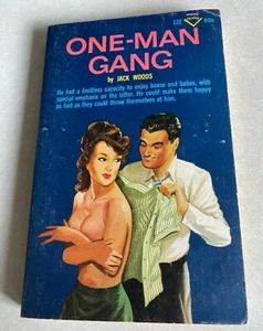 Vtg paperback Jack Woods - One Man Gang Sleaze 1967 - Picture 1 of 3