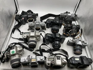 Minolta Filmkameras Maxxum qtsi 5000 3xi srt 101 srt 102 defekt für Teile wie besehen - Bild 1 von 5