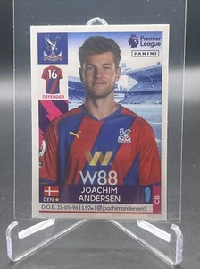 Panini Premier League 2022 Sticker Joachim Andersen Crystal Palace #204 NM+ - Imagen 1 de 2