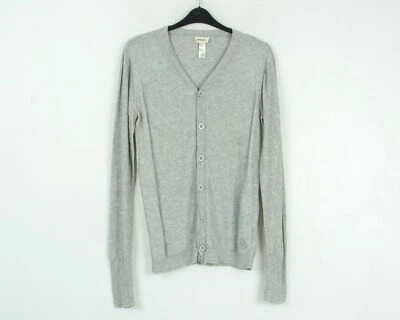 Diesel Mens L Alpaca Wool Cardigan Grey Jumper Button Up Knit Sweater V-Neck Top - Image 1 of 4