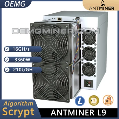 In Stock NEW BITMAIN Antminer L9 16GH/S 3360W LTC & DOGE Coin Miner - Image 1 of 4