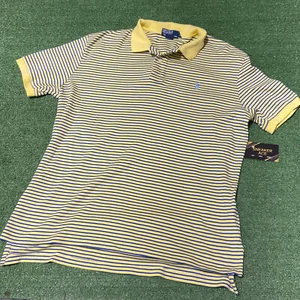 Yellow Striped Ralph Lauren Polo: L - Picture 1 of 1