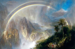 Rainy Season in the Tropics Painting by Frederic Edwin Church Art Reproduction - Picture 1 of 3