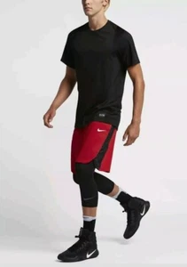 2016 NIKE ELITE BASKETBALL SHORTS RED BLACK Sz SMALL S AJ4213 657 $50 NWT - Picture 1 of 10