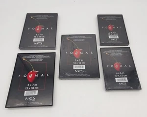 Lot of 5 MCS Format Picture Frame (3) 5x7 (2) 4x6 Black  - Brand New  - Picture 1 of 4