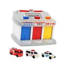 Emergency Vehicle Station with 3 Mini Cars Toy Vehicle for 3 4 5 6 Years Old