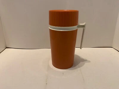 Taza fría caliente de viaje aislada naranja modelo 7202 termo vintage talla pinta Foto 1 de 4
