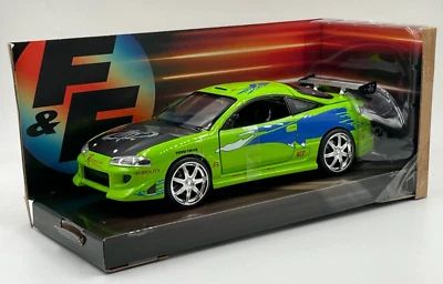 Fast And Furious Mitsubishi Eclipse Brian's 1/24 Jada 97603 nuova scatola ori... - Immagine 1 di 3