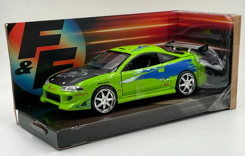 Fast e Furious Diecast Model 1/24 1995 Brian's Mitsubishi Eclipse Jada Toys