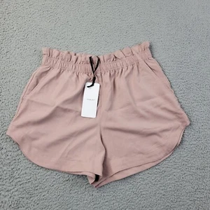 Varley Shorts Womens Large Pink EcoCosy Viscose Paperbag w/Tag - Picture 1 of 11