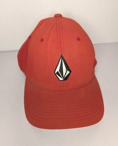 Volcom Flex Fit Fitted Cap Hat L/XL Red Skater Surf Adult Baseball Embroidered  - Picture 1 of 10