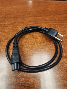 Laptop Power Cord / Cable - 3 Prong Mickey Mouse - 5FT Laptop Printer - Picture 1 of 5