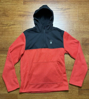 Spyder Hoodie Sweater Mens M Red Pullover Sweatshirt Outdoor Nature City Comfort - Image 1 of 4