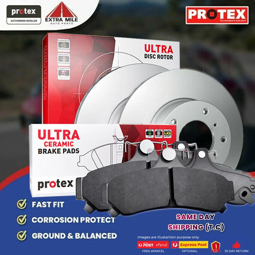 Rotors & Ceramic Brake Pad Set Front For Holden Captiva CG CG5 CG7 2007-on - image 1 of 1