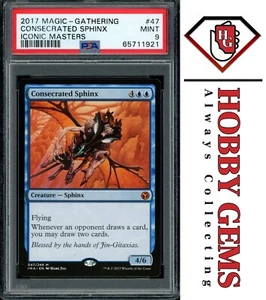 CONSECRATED SPHINX PSA 9 2017 Iconic Masters Mythic 47 MTG - Picture 1 of 2