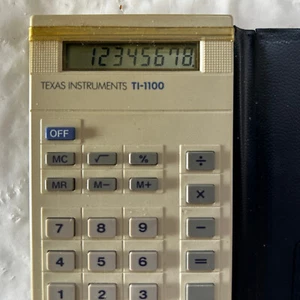 Calculadora de instrumentos Texas TI-1100 de colección - Imagen 1 de 9