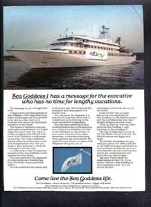 SEA GODDESS CRUISE LINE LTD COME LIVE THE SEA GODDESS LIFE 58 CABINE ANNUNCIO - Foto 1 di 1