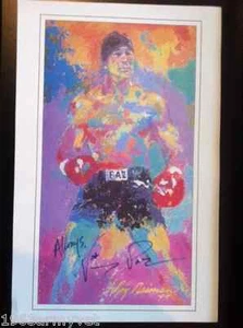 LeRoy Neiman VINNIE PAZ Boxen signiert limitierte Ausgabe Lithographie BLEED FOR THIS - Bild 1 von 4
