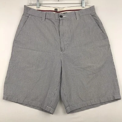 Pantalones cortos chinos Gap Clean Cut para hombre talla 33 azul a rayas Foto 1 de 4