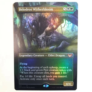 FOIL BORDERLESS Beledros Witherbloom - Strixhaven (Magic/MTG) Near Mint - Picture 1 of 2