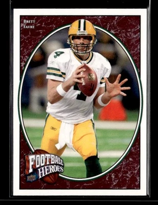 2008 Upper Deck Heroes #6 Brett Favre Green Bay Packers - Image 1 of 2