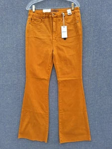 NWT Judy Blue Flare Jeans 13/31 High Waist Tummy Control Marigold MES: 32X32 - Picture 1 of 17
