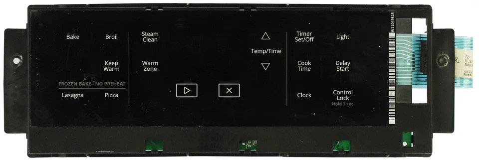 Placa de control Whirlpool Range W11428348 con superposición negra Foto 1 de 2