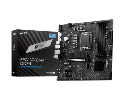 MSI PRO B760M-P DDR4 Motherboard INTEL B760 LGA 1700 DDR4 Micro ATX M.2 VGA HDMI - Image 1 of 4