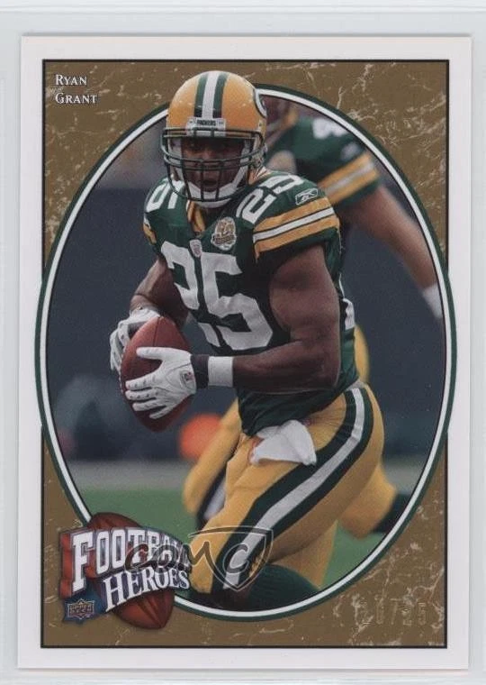 2008 Upper Deck Football Heroes Gold /25 Ryan Grant #86 - Image 1 of 2