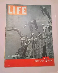 LIFE Magazine August 8th, 1938 ~ Quincy Quarry ~ No Mailing Label! ~ L005 - Picture 1 of 10