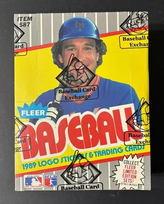 Caja de cera de béisbol Fleer 1989 BBCE FASC código de estuche 91282 Foto 1 de 4