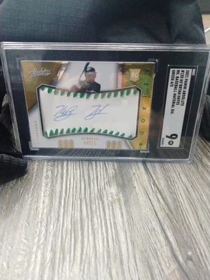 Ke'bryan Hayes Absolute Baseball Rookie Baseball Material Signatures 4/5 SGC 9 - Image 1 of 2