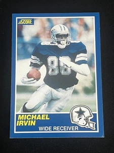 1989 Score #18 Michael Irvin - Picture 1 of 2