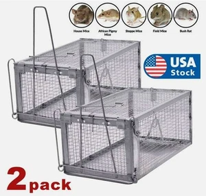 Iron Live Humane Cage Trap for Squirrel Chipmunk Rat Mice Rodent Animal Catcher - Picture 1 of 16