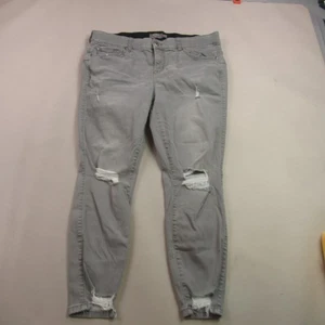 J Jill Jeans Womens 18 Regular Pockets Outdoors Straight Bombshell Skinny Gray - Picture 1 of 11