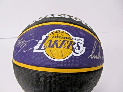 LUKA & LEBRON *DUAL*  Signed  LAKERS BASKETBALL  Autograph COA TSA + SHIPS FREE - Image 1 of 4
